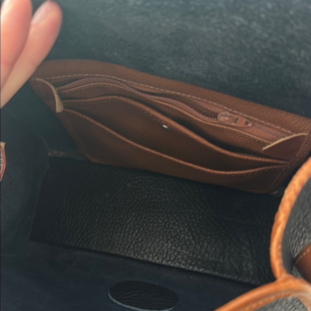 Dooney & Bourke Black and Brown Satchel - Picture 10 of 11